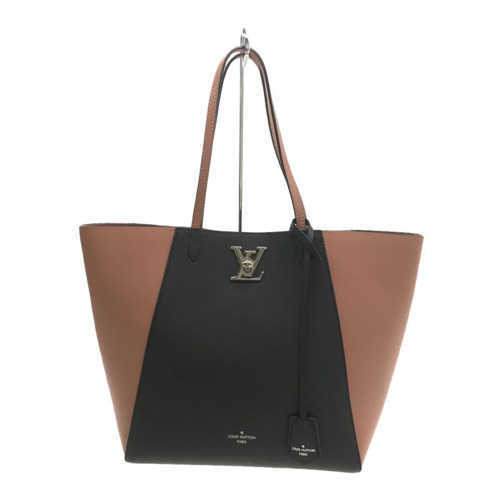 Louis Vuitton LockMe Shoulder Bag Bi color Pink Black